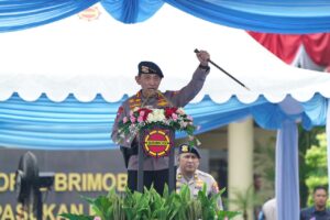 Kapolri Pimpin Apel dan Buka Rakernis Korps Brimob Polri Tahun 2026