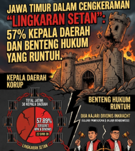 Jawa Timur dalam Cengkeraman Korupsi: 57,89% Kepala Daerah Jatuh ke Tangan KPK