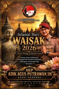 Waisak 2026: Kasat Narkoba Polres Pelabuhan Tanjung Perak Gaungkan Pesan Damai dan Persatuan Bangsa