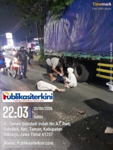 Kecelakaan Lalu Lintas di Dekat SPBU Taman Sidodadi Indah, Dua Remaja Putri Dilarikan ke Rumah Sakit