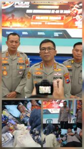 Wujud Kepedulian Polri, Polresta Sidoarjo Gelar Bakti Kesehatan Donor Darah
