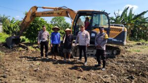 Wujudkan Ketahanan Pangan Nasional, Polres Tanjung Perak Optimalisasikan Lahan Pertanian