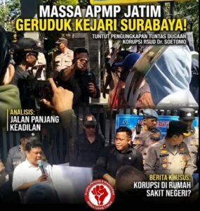 Aliansi Pemuda dan Mahasiswa Jatim Gelar Aksi di Kejari Surabaya Terkait Dugaan Korupsi RSUD Dr. Soetomo