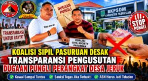 Koalisi Sipil Pasuruan Desak Transparansi Pengusutan Dugaan Pungli Perangkat Desa Jeruk