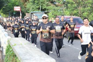 Polres Magetan Gelar Playon Bersama Masyarakat Sambut Hari Bhayangkara Ke-80