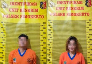 Polsek Simokerto Tangkap Dua Tersangka Penipuan Bermodus Tuduhan Tabrak Lari
