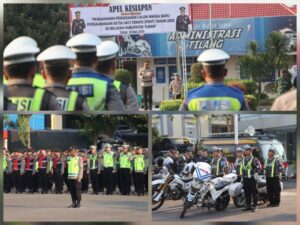 Kapolres Tuban Pimpin Apel Pengamanan Pengesahan Warga Baru PSHT, Ratusan Personel Gabungan Disiagakan