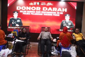 Sambut Hari Bhayangkara ke-80, Polres Pelabuhan Tanjung Perak Gelar Aksi Donor Darah, Kumpulkan 78 Kantong Darah