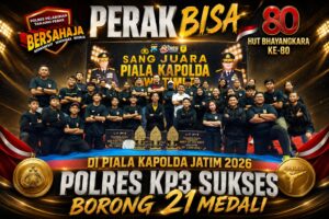 ​”Perak BISA!”, Sambut HUT Bhayangkara ke-80, Polres Pelabuhan Tanjung Perak Borong 21 Medali di Piala Kapolda Jatim 2026