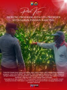 Polsek Kunir Kawal Program Ketahanan Pangan Asta Cita Presiden