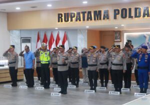 Jelang Hari Bhayangkara ke-80, Polda Jatim Ikuti Upacara Pemuliaan Nilai-Nilai Tribrata