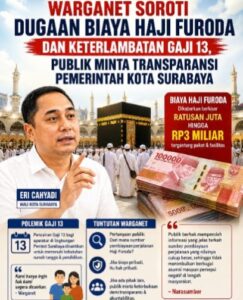 Warganet Soroti Dugaan Biaya Haji Furoda dan Keterlambatan Gaji 13, Publik Minta Transparansi Pemkot Surabaya