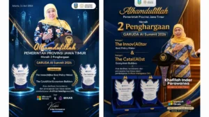 AI Dorong Pemerintahan Transparan, Pemprov Jatim Borong 2 Penghargaan Nasional