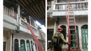 Kebakaran Landa Rumah Kosong di Jalan Bronggalan Sawah, Surabaya