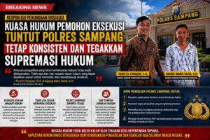 Respon Isu Penundaan Eksekusi, Kuasa Hukum Pemohon Eksekusi Tuntut Polres Sampang Tetap Konsisten dan Tegakkan Supremasi Hukum