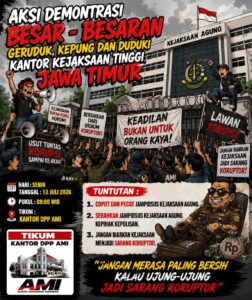 AMI Siapkan Aksi Besar di Kejati Jatim, Tuntut Penanganan Tegas Dugaan Kasus Oknum Jampidsus