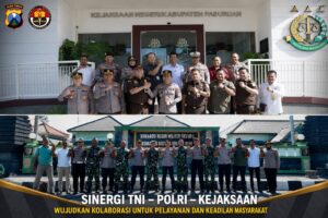 Perkuat Sinergitas Penegak Hukum, Kapolres Pasuruan Jalin Silaturahmi dengan TNI dan Kejaksaan