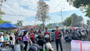 Patroli Perintis Presisi di Alun-Alun Lumajang, Polisi Antisipasi 3C Saat Car Free Day