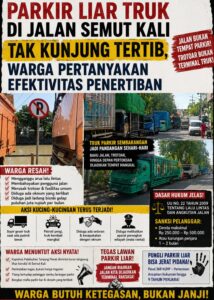 Aksi “Kucing-Kucingan” Truk di Semut Kali Tuai Keluhan, Warga Minta Penertiban Berkelanjutan