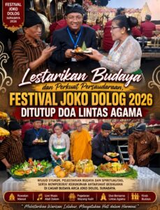 Doa Bersama Lintas Agama Menjadi Puncak Festival Joko Dolog Surabaya 2026