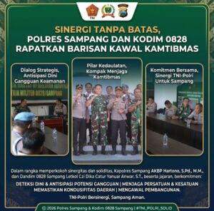 Perkuat Stabilitas Nasional, Polres Sampang dan Kodim 0828 Solid Jaga Kedaulatan Wilayah