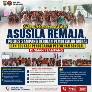 Sikapi Maraknya Kasus Asusila Remaja, Polres Sampang Berikan Pembekalan Moral di SMAN 1 Sampang
