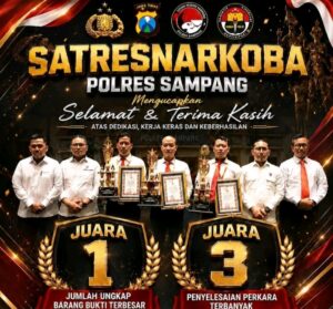 Prestasi Gemilang Satresnarkoba Polres Sampang: Juara 1 Pengungkapan BB Terbesar di Jatim