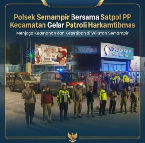 Pastikan Wilayah Aman, Patroli Gabungan Polsek Semampir Menyisir Tenggumung Wetan dan Wonosari: Situasi Terkendali