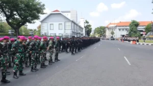 Aksi Damai Arus Bawah PSHT Jatim di Surabaya Dijaga Ketat Ribuan Personel Gabungan
