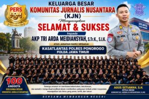 KJN Ucapkan Selamat kepada AKP Tri Arda Meidiansyah atas Jabatan Baru sebagai Kasatlantas Polres Ponorogo