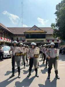Tingkatkan Kesiapan Hadapi Massa, 26 Personel Polres Lumajang Ikuti Latihan Dalmas