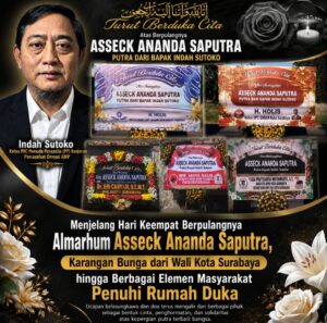 Karangan Bunga dari Wali Kota Surabaya, DPRD, AMP dan GBRAN Warnai Hari Keempat Duka Keluarga Indah Sutoko