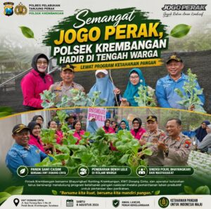Polsek Krembangan Bersama Bhayangkari Perkuat Ketahanan Pangan Lewat Panen Sawi dan Budidaya Lele