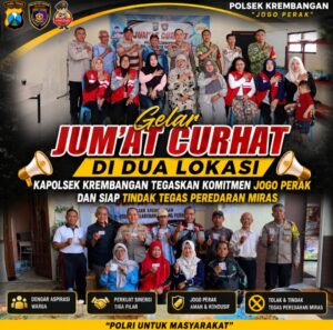 Polsek Krembangan Dekatkan Diri dengan Warga Lewat Jum’at Curhat, Tampung Aspirasi dan Berikan Solusi