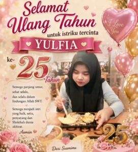Romantis! Masuki Usia ke-25, Yulfia Dapat Ucapan Manis dan Doa Tulus dari Sang Suami
