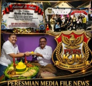 FileNews.id Resmi Mengudara, Peresmian Kantor Dirangkai HUT ke-34 Pimred Farid Bagus Setiawan