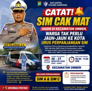 Satlantas Polres Sampang Hadirkan SIM Cak Mat di Omben, Catat Jadwal dan Persyaratannya