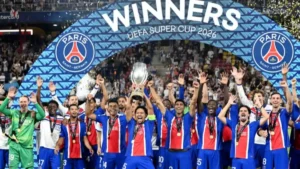PSG 2-1 Aston Villa: Les Parisiens Kembali Angkat Trofi Piala Super Eropa